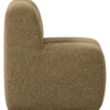 Mojo eetbank 84cm met rugleuning boucle geel/bruin melange