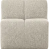 Mojo eetbank 84 cm met rugleuning boucle beige melange