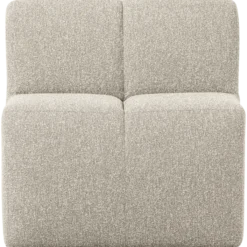 Mojo eetbank 84 cm met rugleuning boucle beige melange