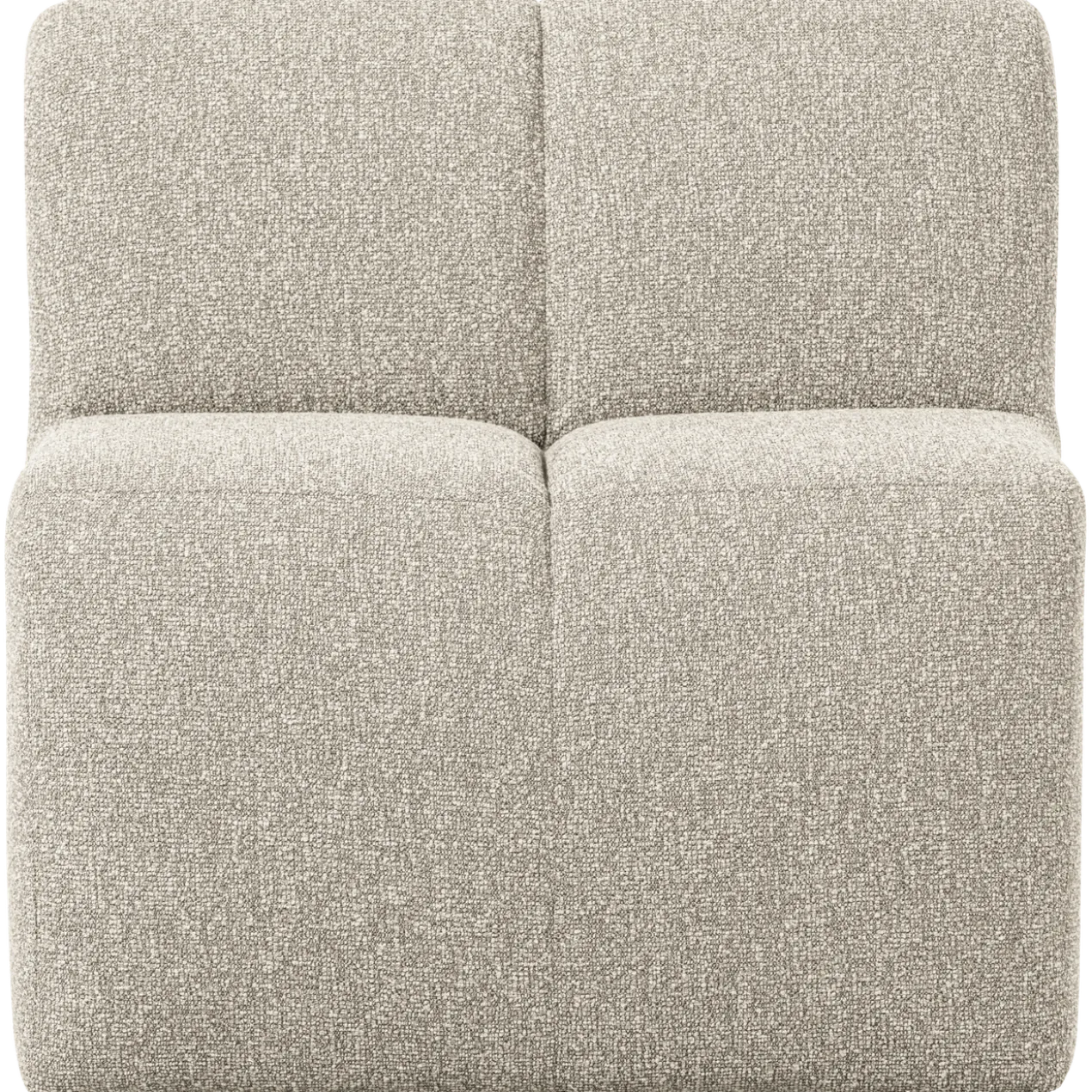 Mojo eetbank 84 cm met rugleuning boucle beige melange