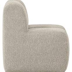 Mojo eetbank 84 cm met rugleuning boucle beige melange
