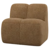 Mojo eetbank 84 cm met rugleuning wollig honinggeel