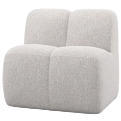Mojo eetbank 84 cm met rugleuning boucle ecru melange