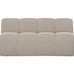 Mojo eetbank 164 cm met rugleuning boucle beige melange