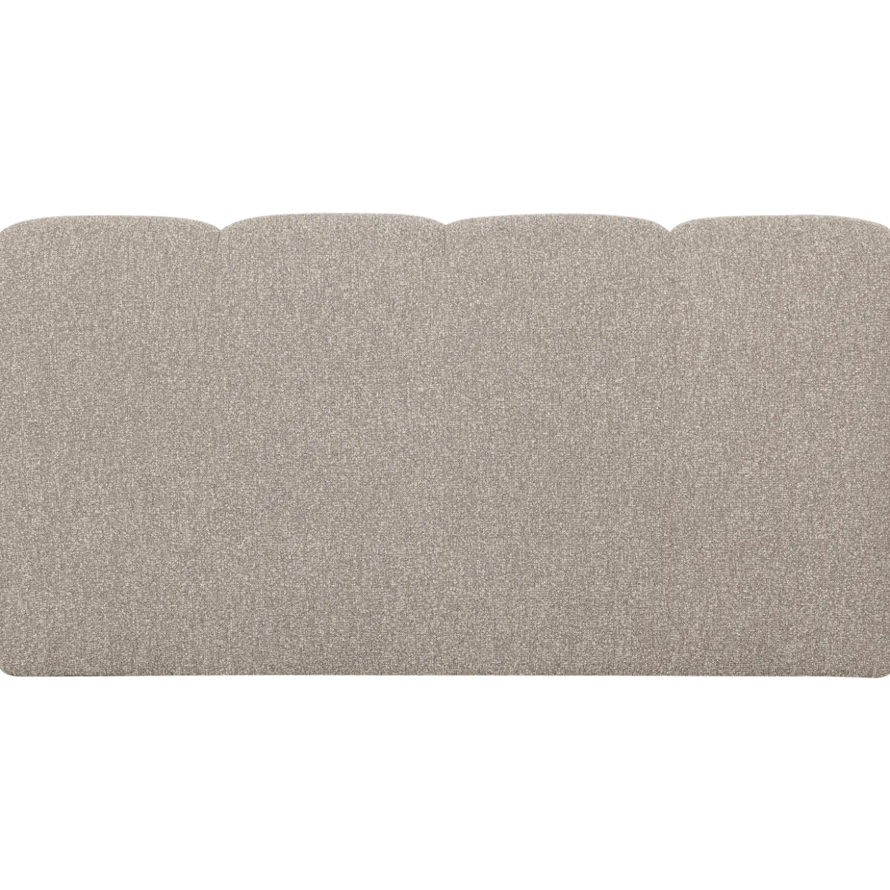 Mojo eetbank 164 cm met rugleuning boucle beige melange