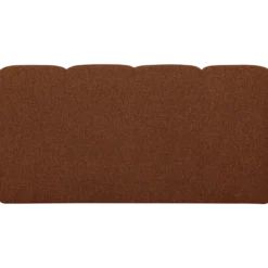 Mojo eetbank 164 cm met rugleuning boucle roestbruin mel
