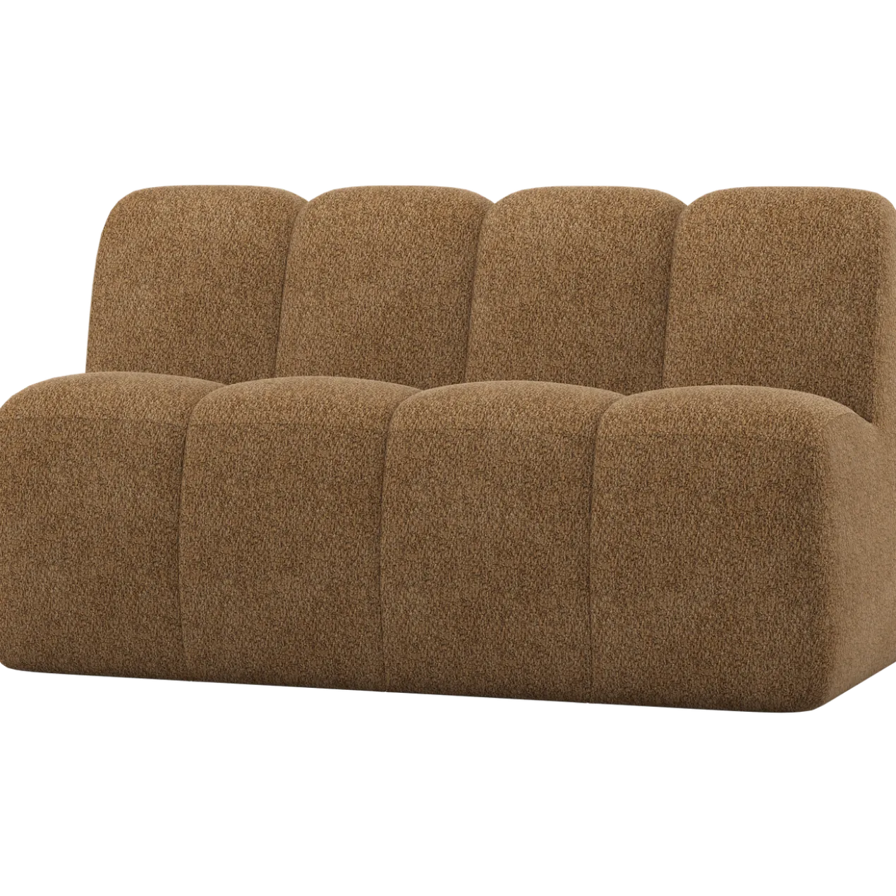 Mojo eetbank 164 cm met rugleuning wollig honinggeel