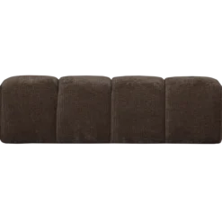 Mojo eetbank 164 cm ribstof bruin