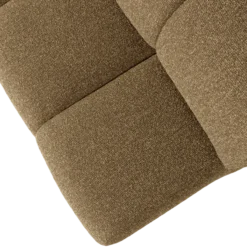Mojo eetbank 164 cm rugleuning boucle geel/bruin melange