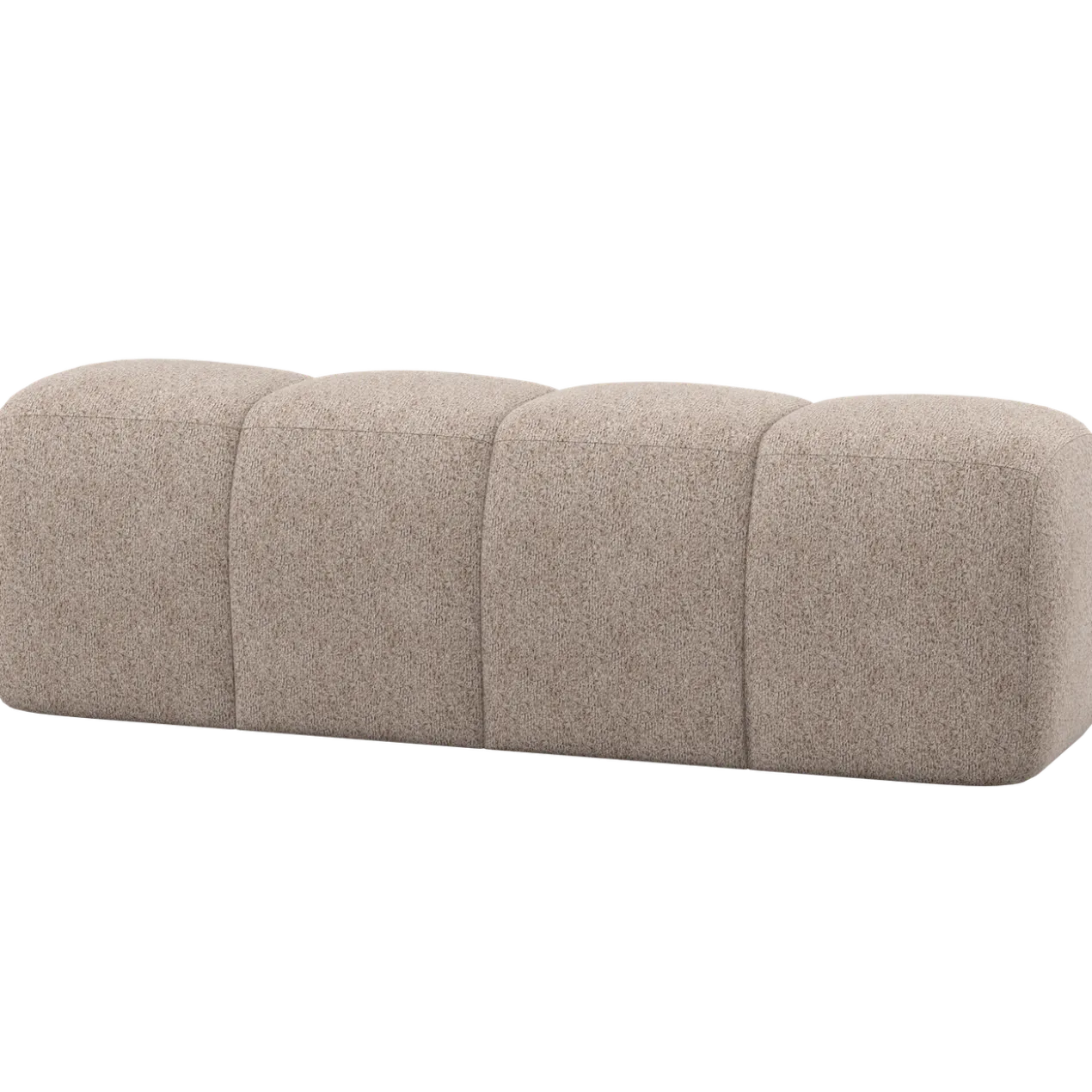 Mojo eetbank 164 cm wollig donkerzand