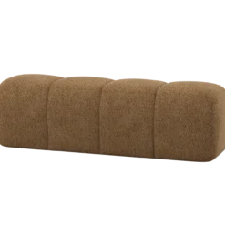 Mojo eetbank 164 cm wollig honinggeel