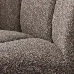 Mojo eetbank hoek met rugleuning boucle bruin melange