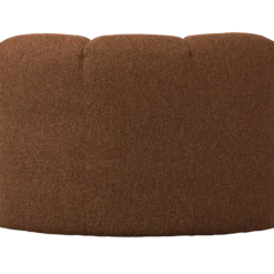 Mojo eetbank hoek met rugleuning boucle roestbruin melange