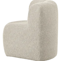 Mojo eetbank hoek met rugleuning boucle beige melange