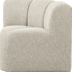 Mojo eetbank hoek met rugleuning boucle beige melange