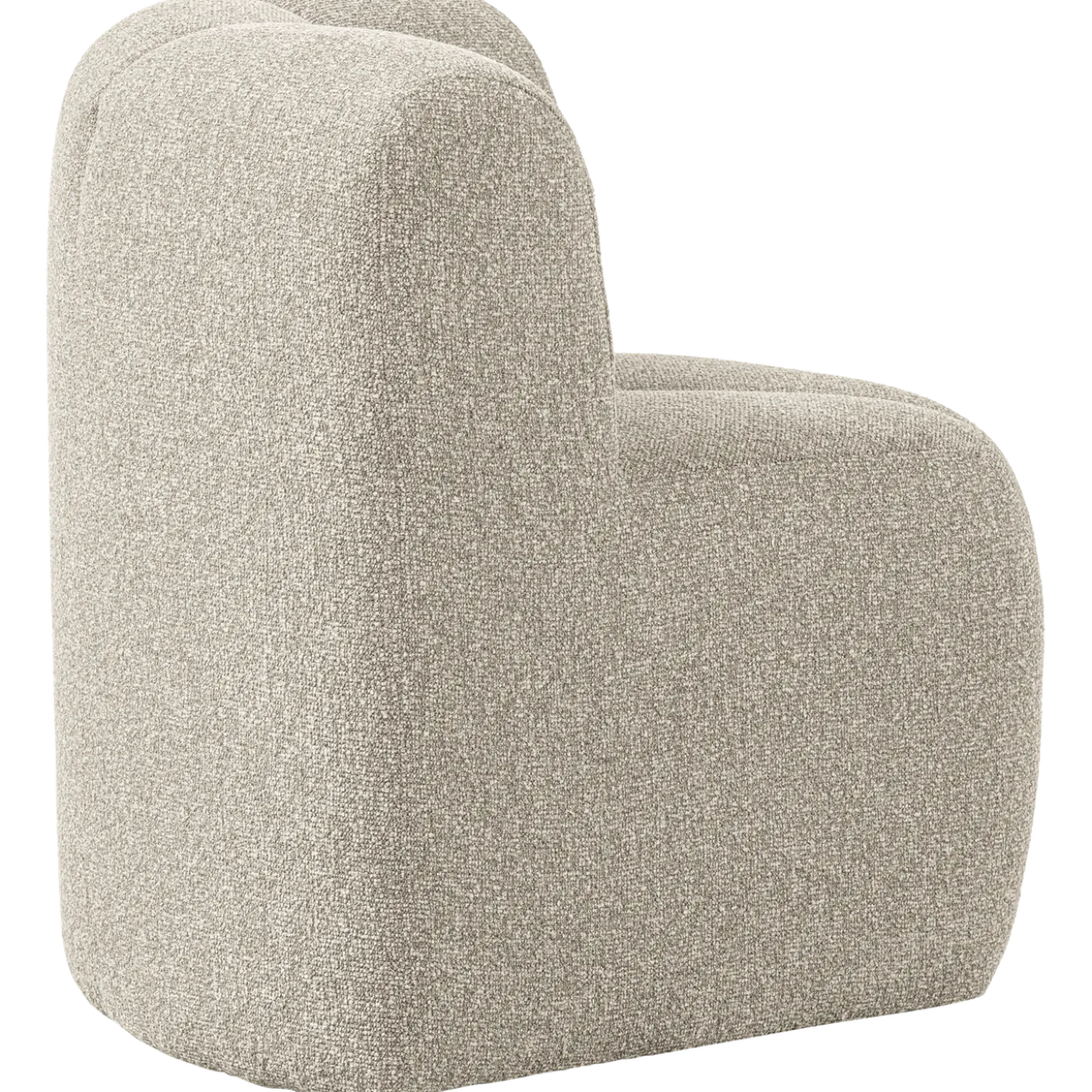 Mojo eetbank hoek met rugleuning boucle beige melange