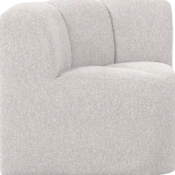 Mojo eetbank hoek met rugleuning boucle ecru melange