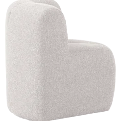 Mojo eetbank hoek met rugleuning boucle ecru melange