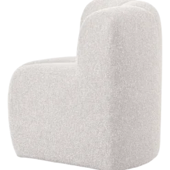 Mojo eetbank hoek met rugleuning boucle ecru melange