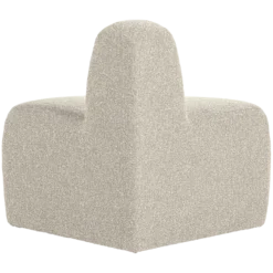 Mojo eetbank hoek rond rugleuning boucle beige melange [fsc]