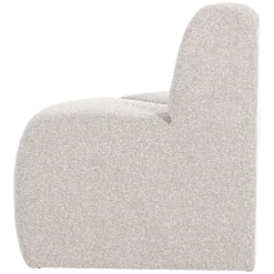 Mojo eetbank hoek rond rugleuning boucle ecru melange [fsc]