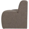 Mojo eetbank hoek rond rugleuning boucle bruin melange [fsc]