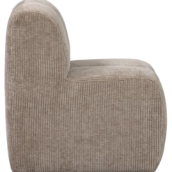 Mojo Eetbankje met rugleuning - Donkerzand Mojo Eetbankje 84 cm met Rugleuning - Ribstof - Donkerzand
