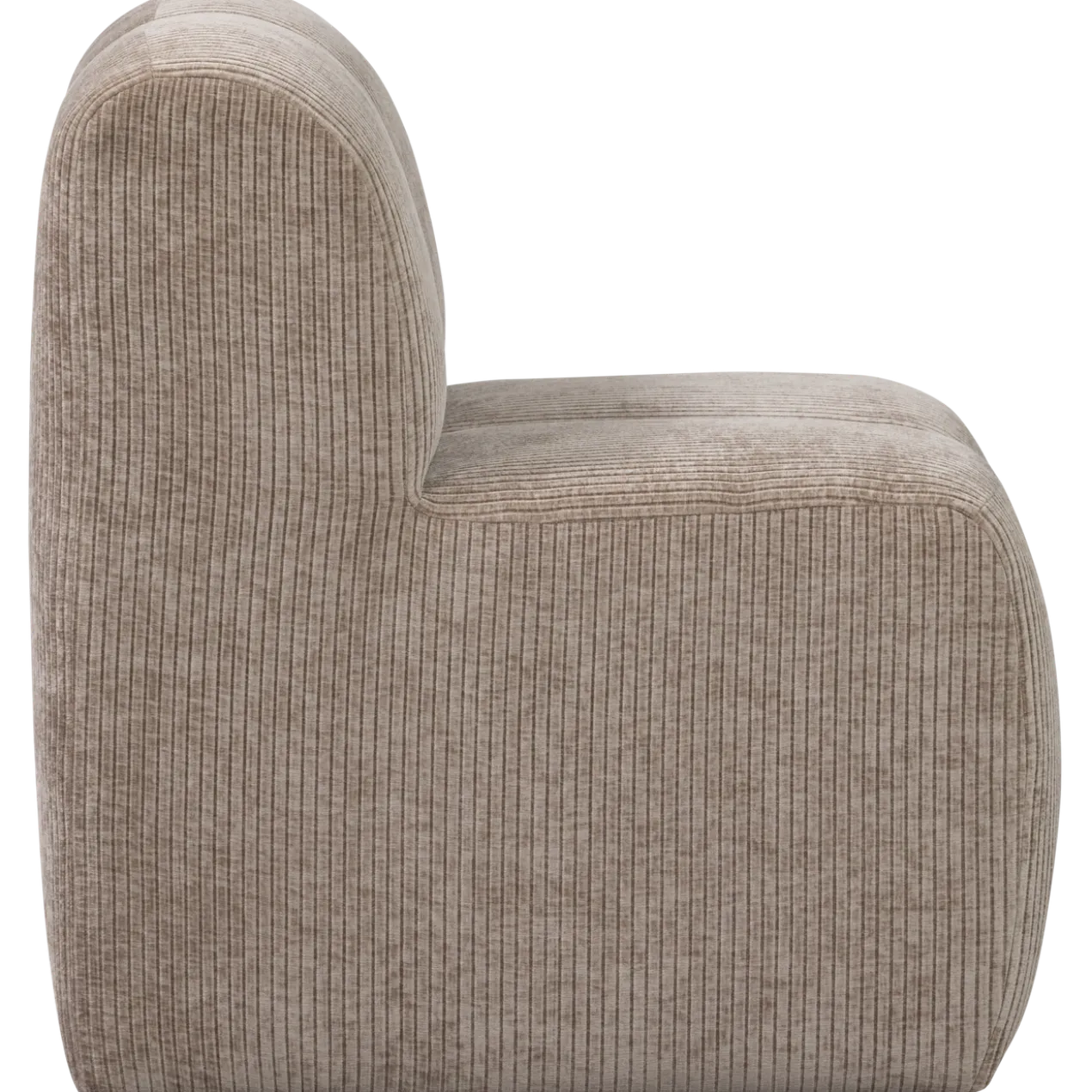 Mojo Eetbankje met rugleuning - Donkerzand Mojo Eetbankje 84 cm met Rugleuning - Ribstof - Donkerzand