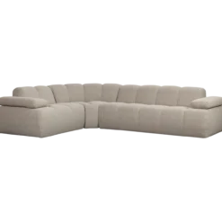 Mojo hoekbank links boucle beige melange