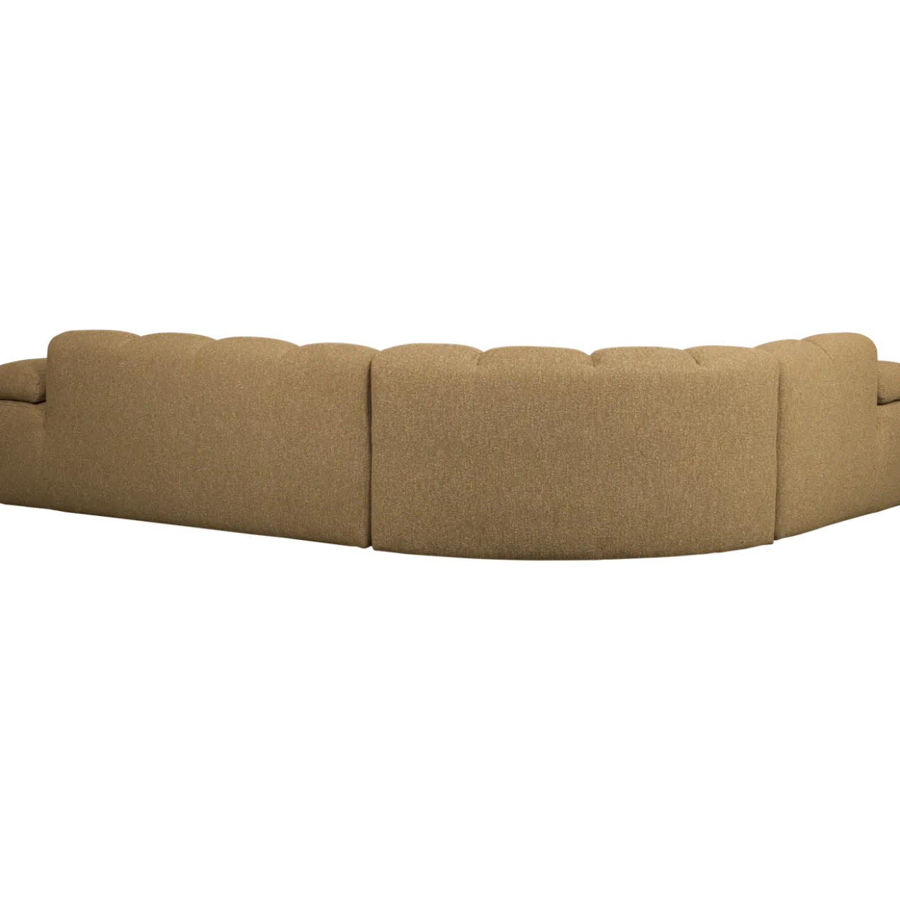 Mojo hoekbank links boucle geel/bruin melange
