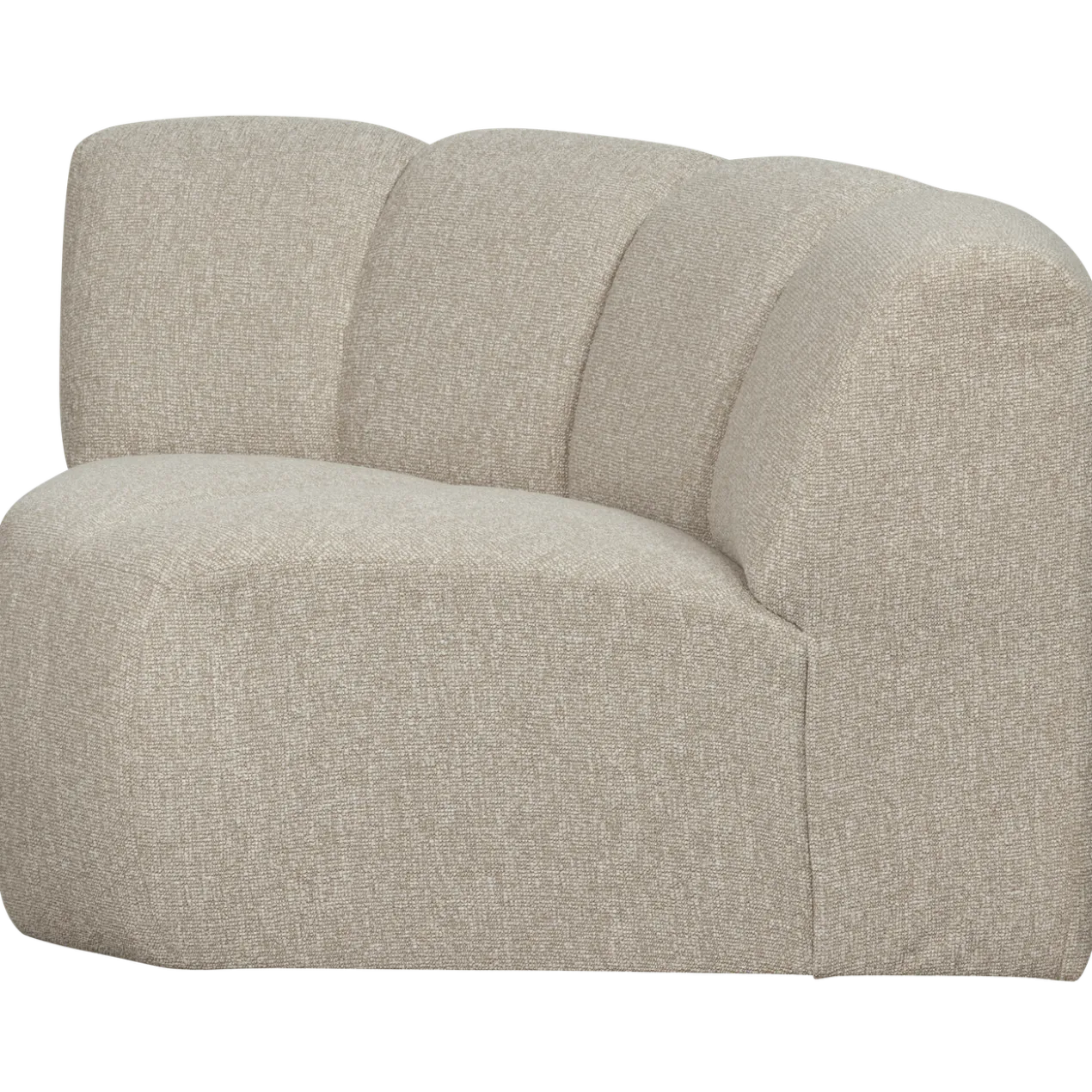 Mojo hoekelement rond boucle beige melange