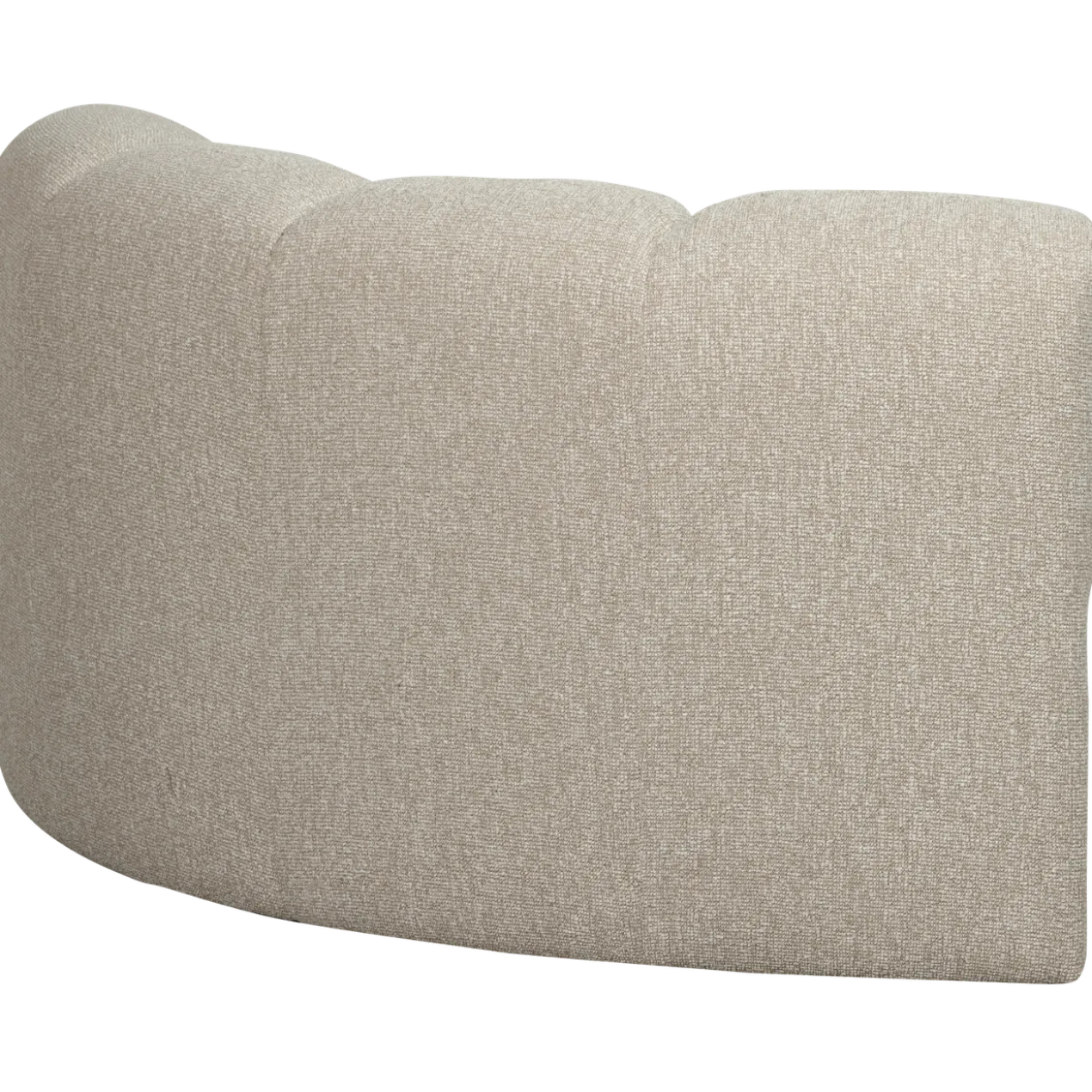Mojo hoekelement rond boucle beige melange