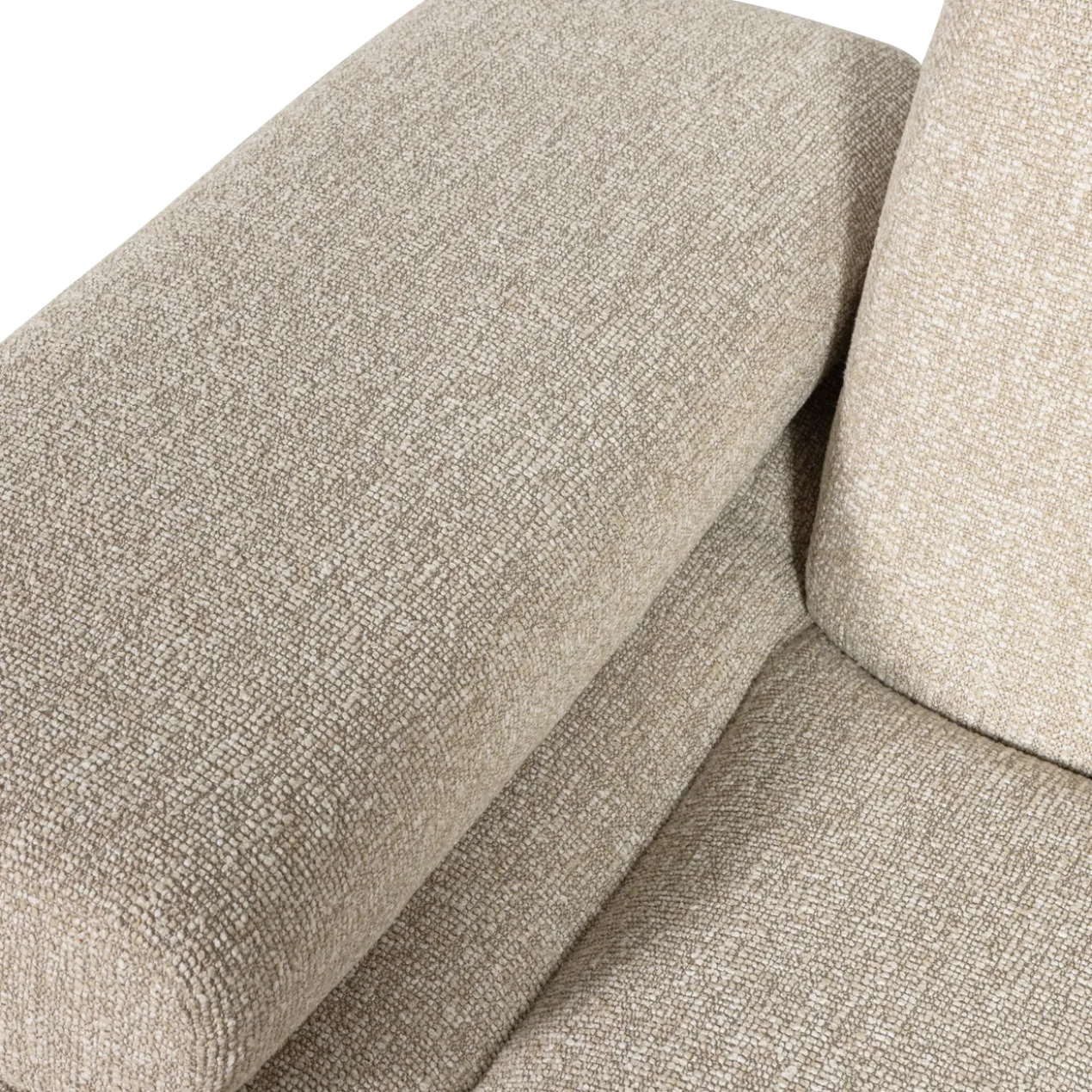 Mojo 1-zits element arm links boucle beige melange