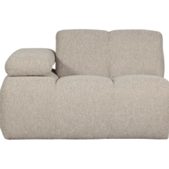 Mojo 1-zits element arm links boucle beige melange