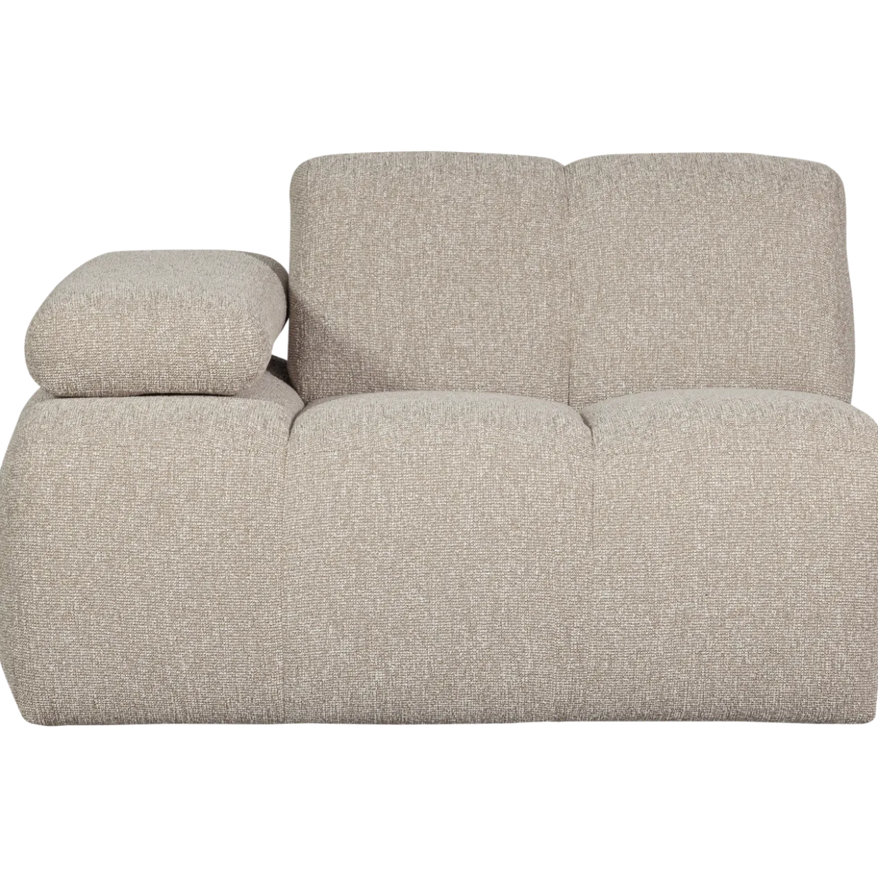 Mojo 1-zits element arm links boucle beige melange