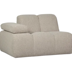 Mojo 1-zits element arm links boucle beige melange