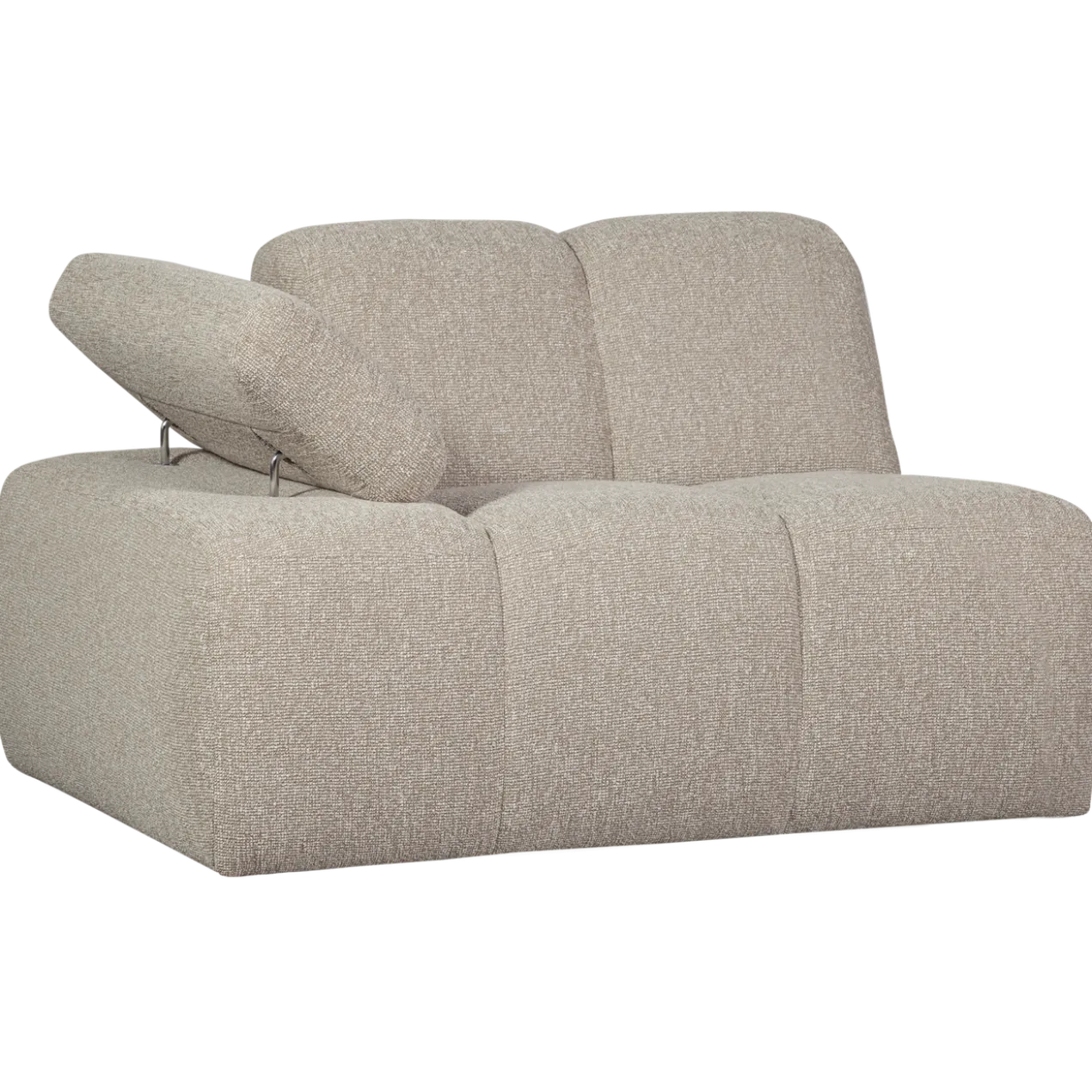 Mojo 1-zits element arm links boucle beige melange