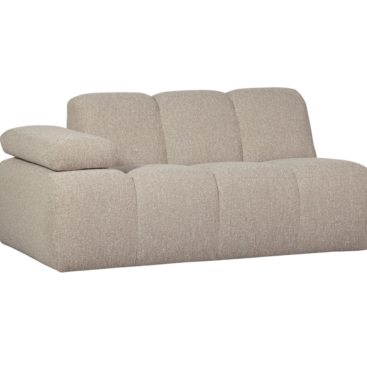 Mojo 1,5-zits element arm links boucle beige melange