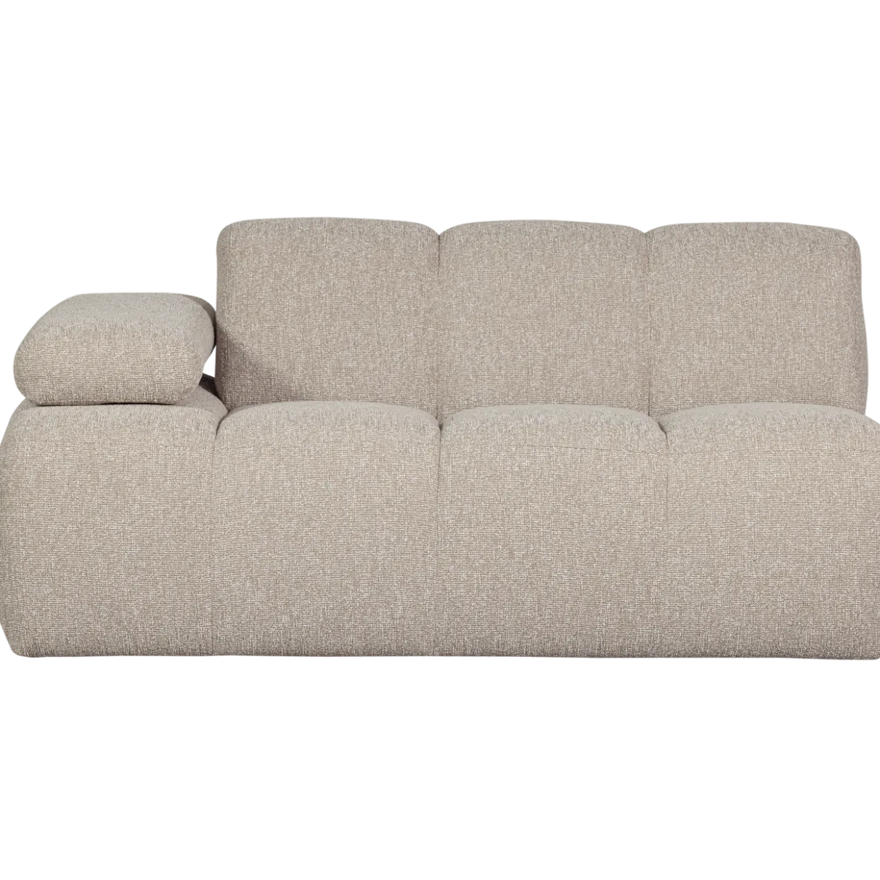 Mojo 1,5-zits element arm links boucle beige melange