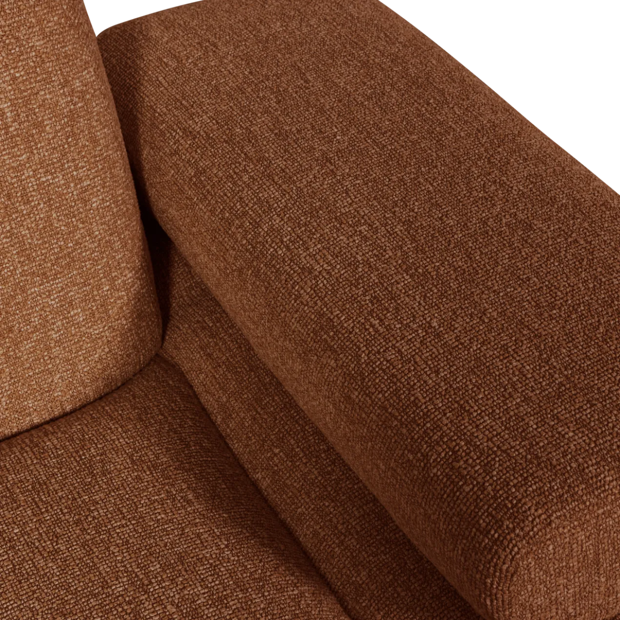 Mojo 1-zits element arm rechts boucle roestbruin melange