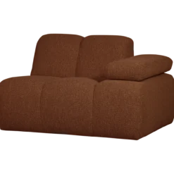 Mojo 1-zits element arm rechts boucle roestbruin melange