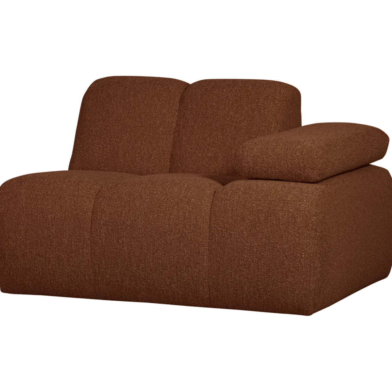 Mojo 1-zits element arm rechts boucle roestbruin melange