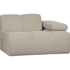 Mojo 1-zits element arm rechts boucle beige melange