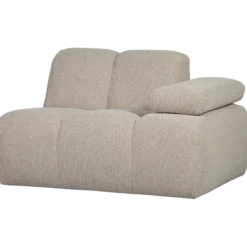 Mojo 1-zits element arm rechts boucle beige melange