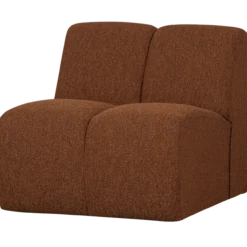 Mojo 1-zits element boucle roestbruin melange