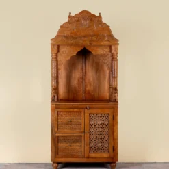 Moksha - Handgesneden Mandir van Mangohout