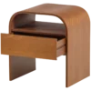 Momo nachtkastje/bijzettafel hout bruin [fsc]