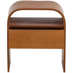 Momo nachtkastje/bijzettafel hout bruin [fsc]