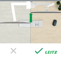 Monitorarm Ergo Ruimtebesparende Enkelvoudige lichtgrijs