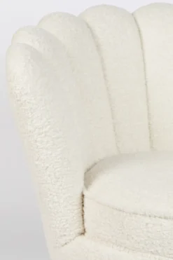 Mother of all shells lounge chair teddy natural